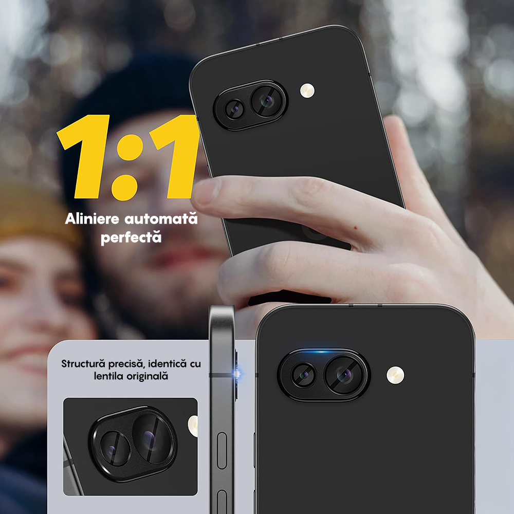 Set 2x Folie Camera MaxDefense+ - Google Pixel 9A - Clear