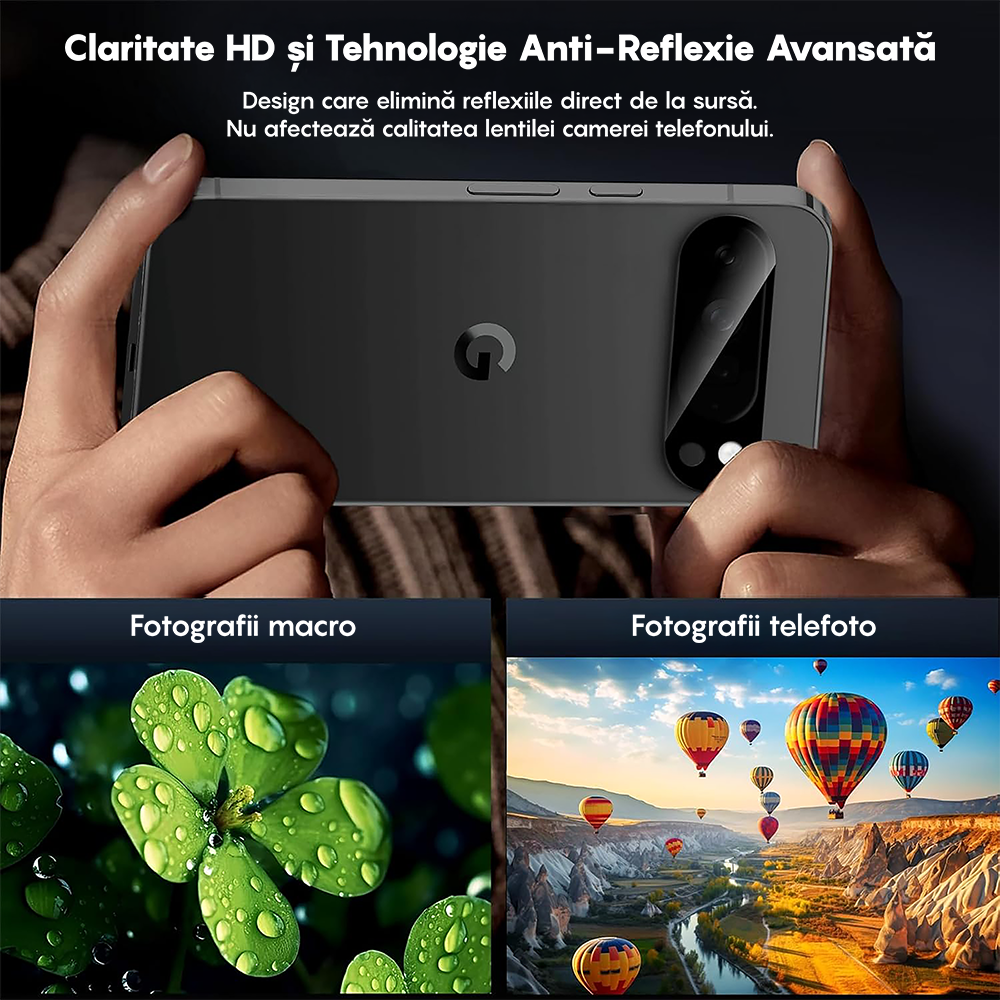 Set 2x Folie Camera MaxDefense+ - Google Pixel 9 Pro XL - Clear