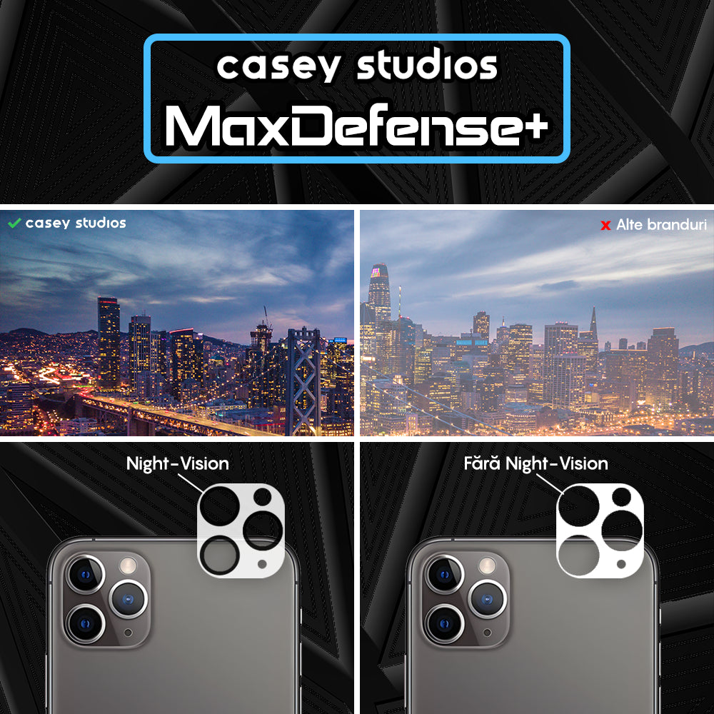 Set 2x Folie Camera MaxDefense+ - iPhone 11 Pro Max/11 Pro - Clear