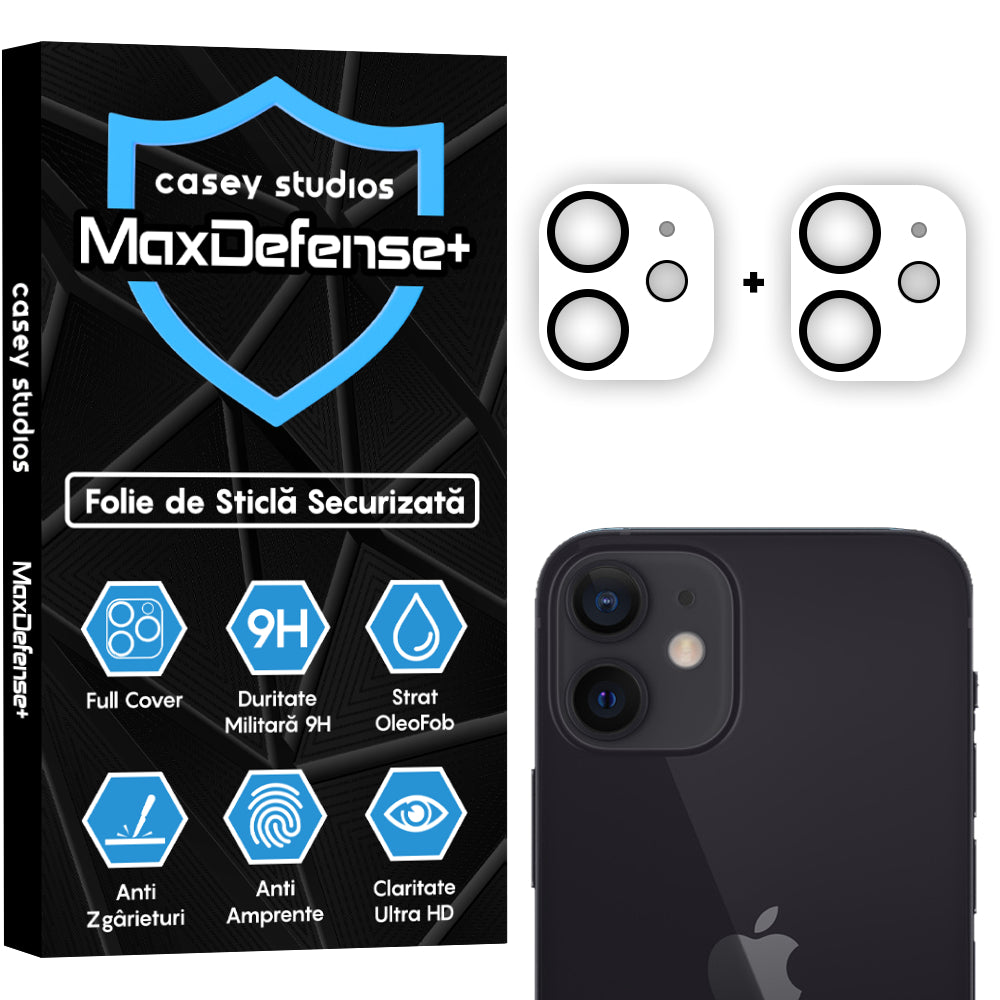Set 2x Folie Camera MaxDefense+ - iPhone 12 - Clear