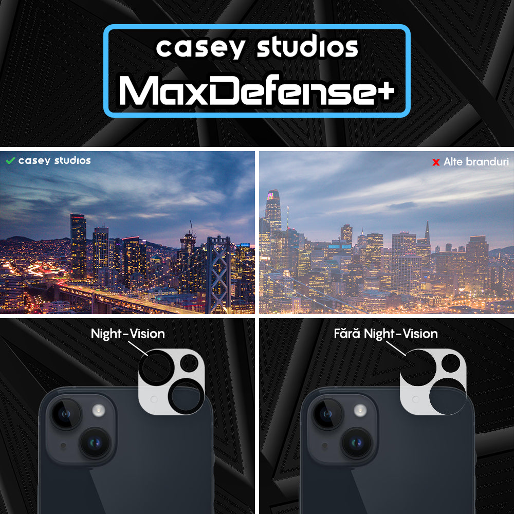 Set 2x Folie Camera MaxDefense+ - iPhone 15/15 Plus - Clear