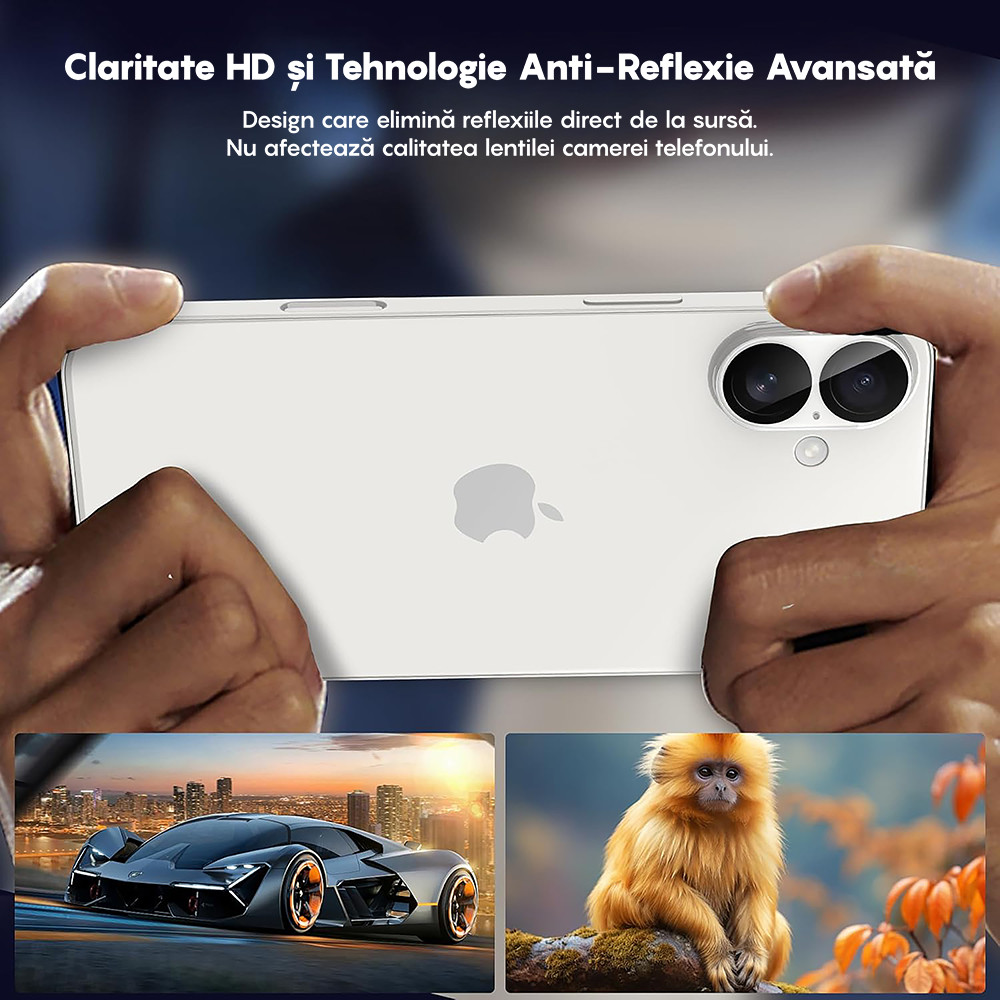 Set 2x Folie Camera MaxDefense+ - iPhone 17 - Clear