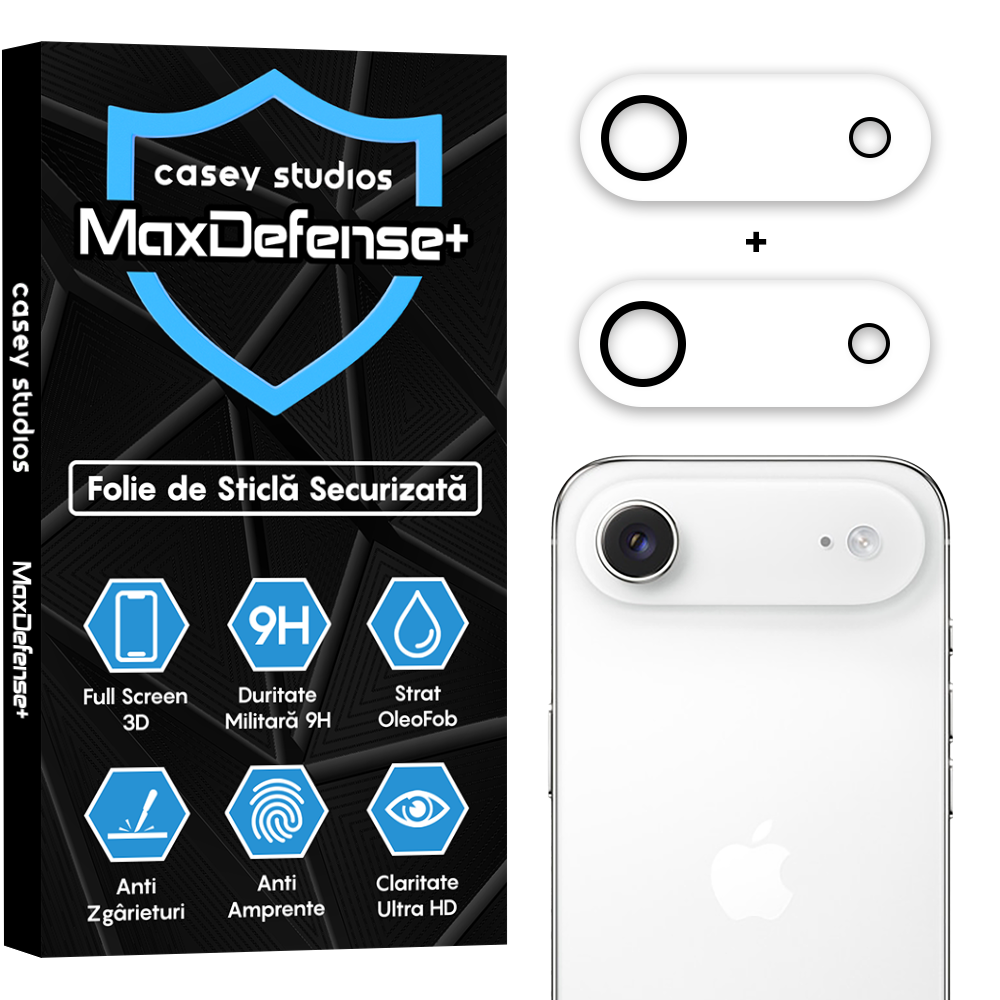 Set 2x Folie Camera MaxDefense+ - iPhone 17 Air - Clear