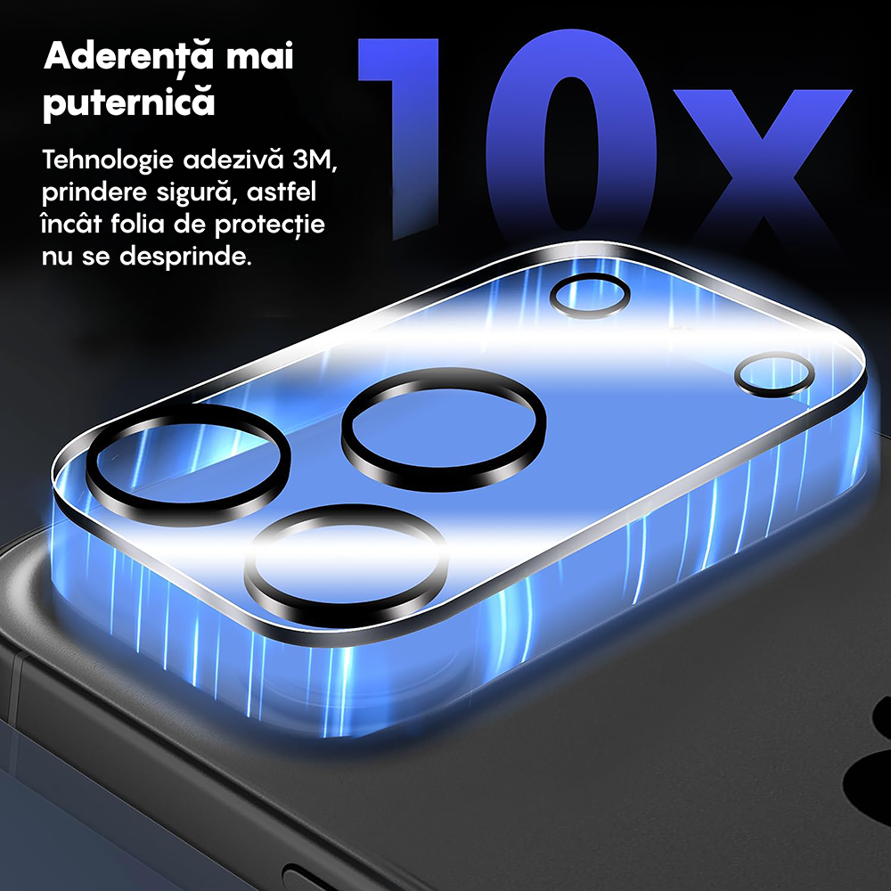 Set 2x Folie Camera MaxDefense+ - iPhone 17 Pro Max- Clear