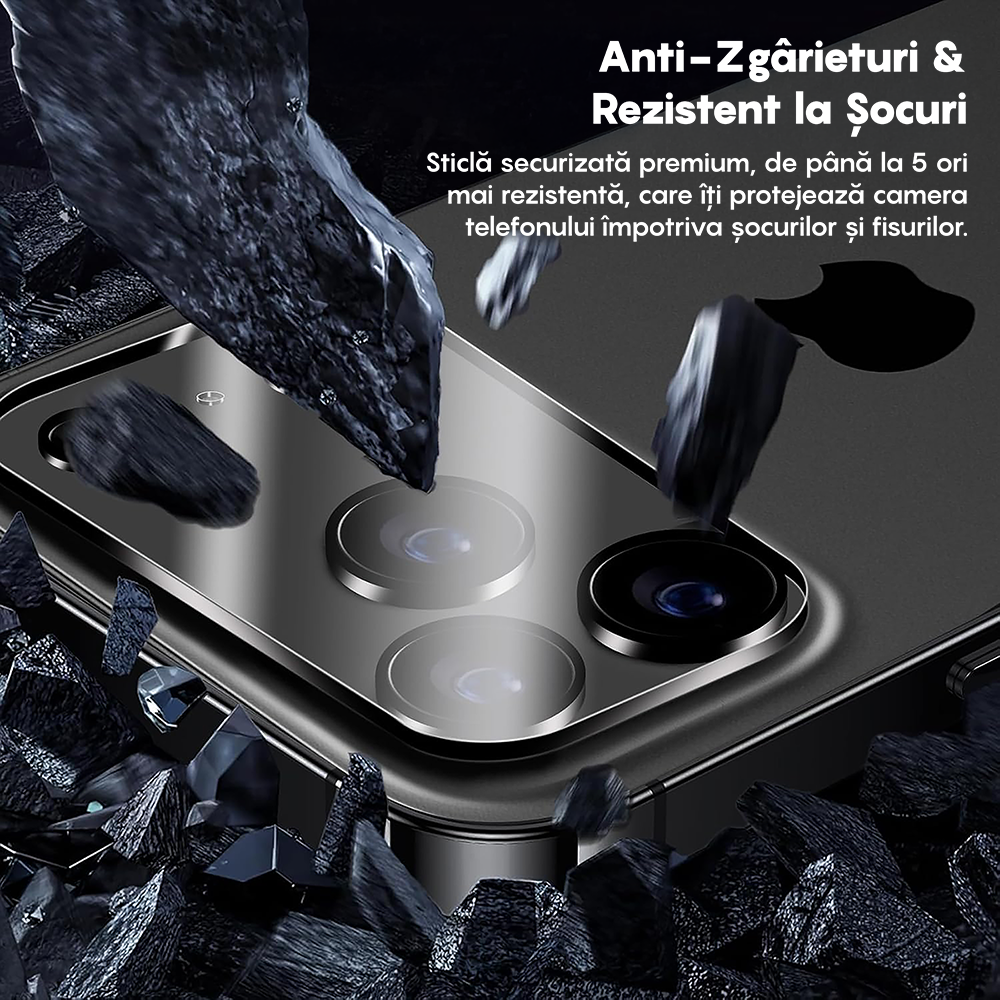 Set 2x Folie Camera MaxDefense+ - iPhone 17 Pro Max- Clear