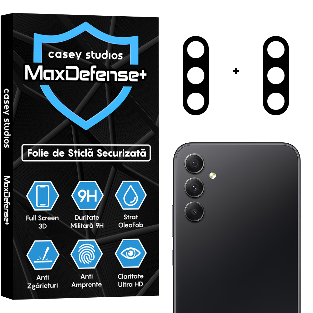 Set 2x Folie Camera MaxDefense+ - Samsung Galaxy A34 5G - Clear