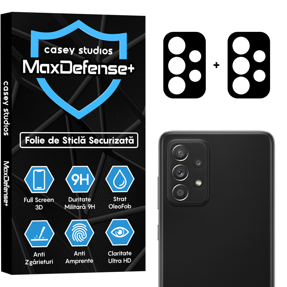 Set 2x Folie Camera MaxDefense+ - Samsung Galaxy A52/A52s - Clear
