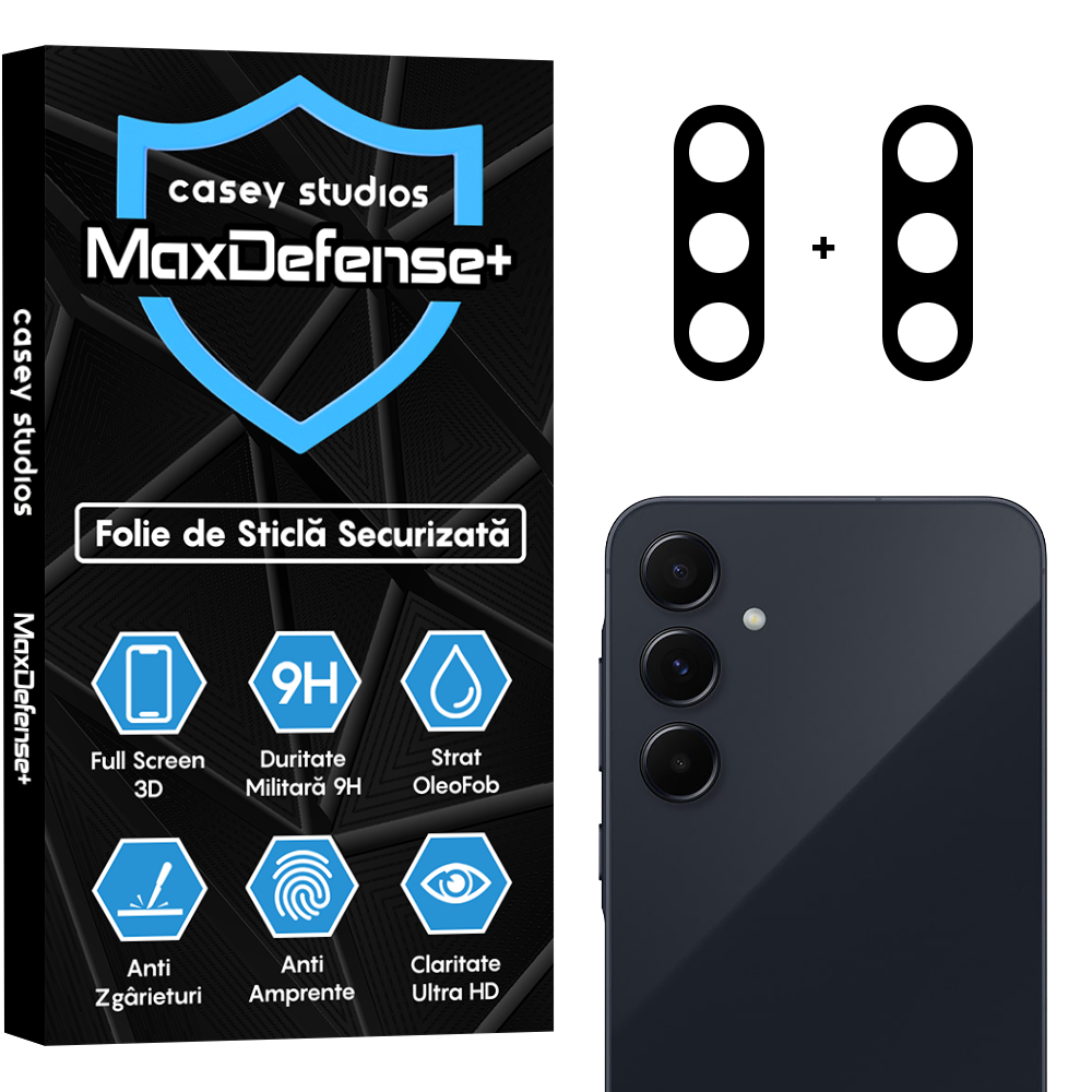 Set 2x Folie Camera MaxDefense+ - Samsung Galaxy A55 - Clear