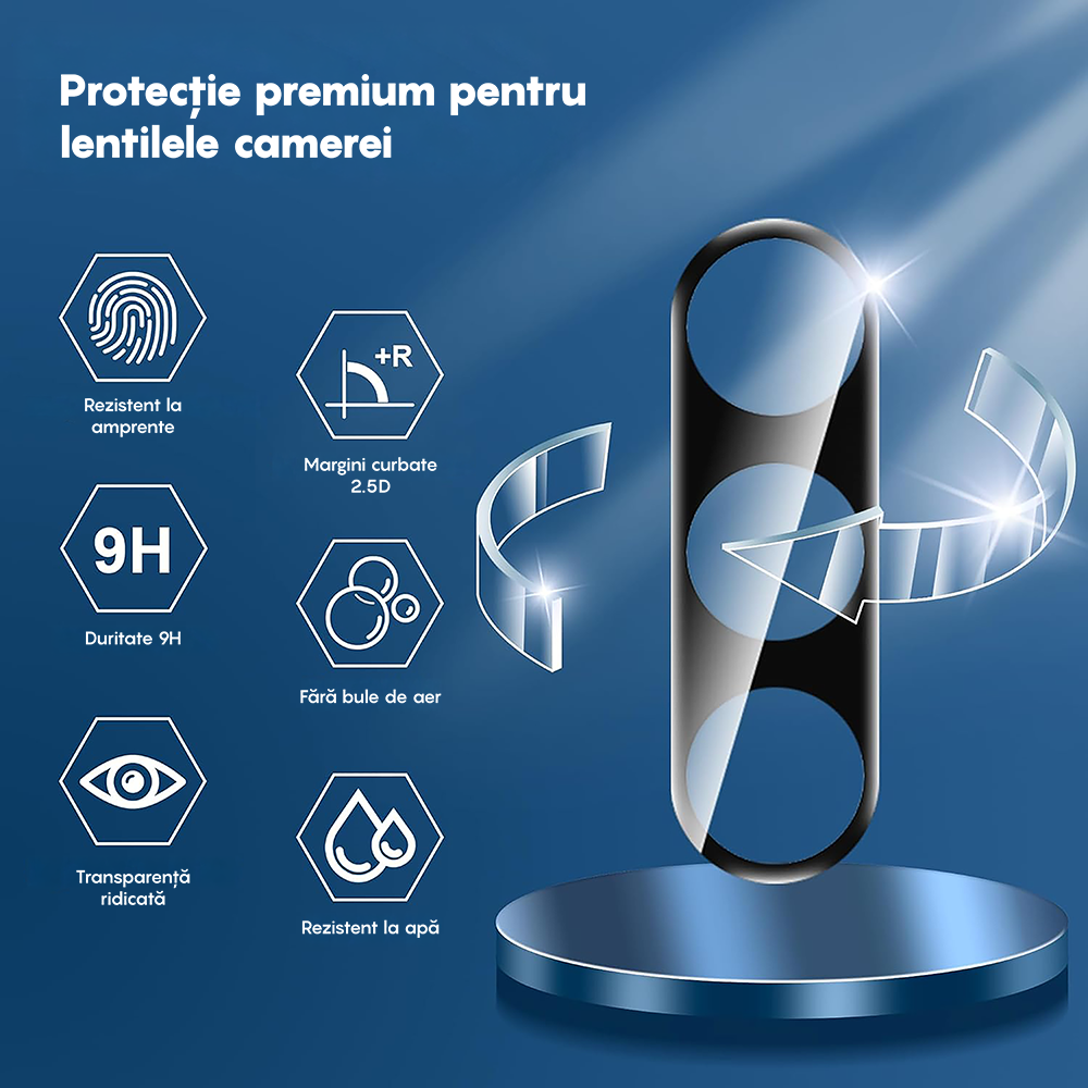 Set 2x Folie Camera MaxDefense+ - Samsung Galaxy A56/A36 - Clear