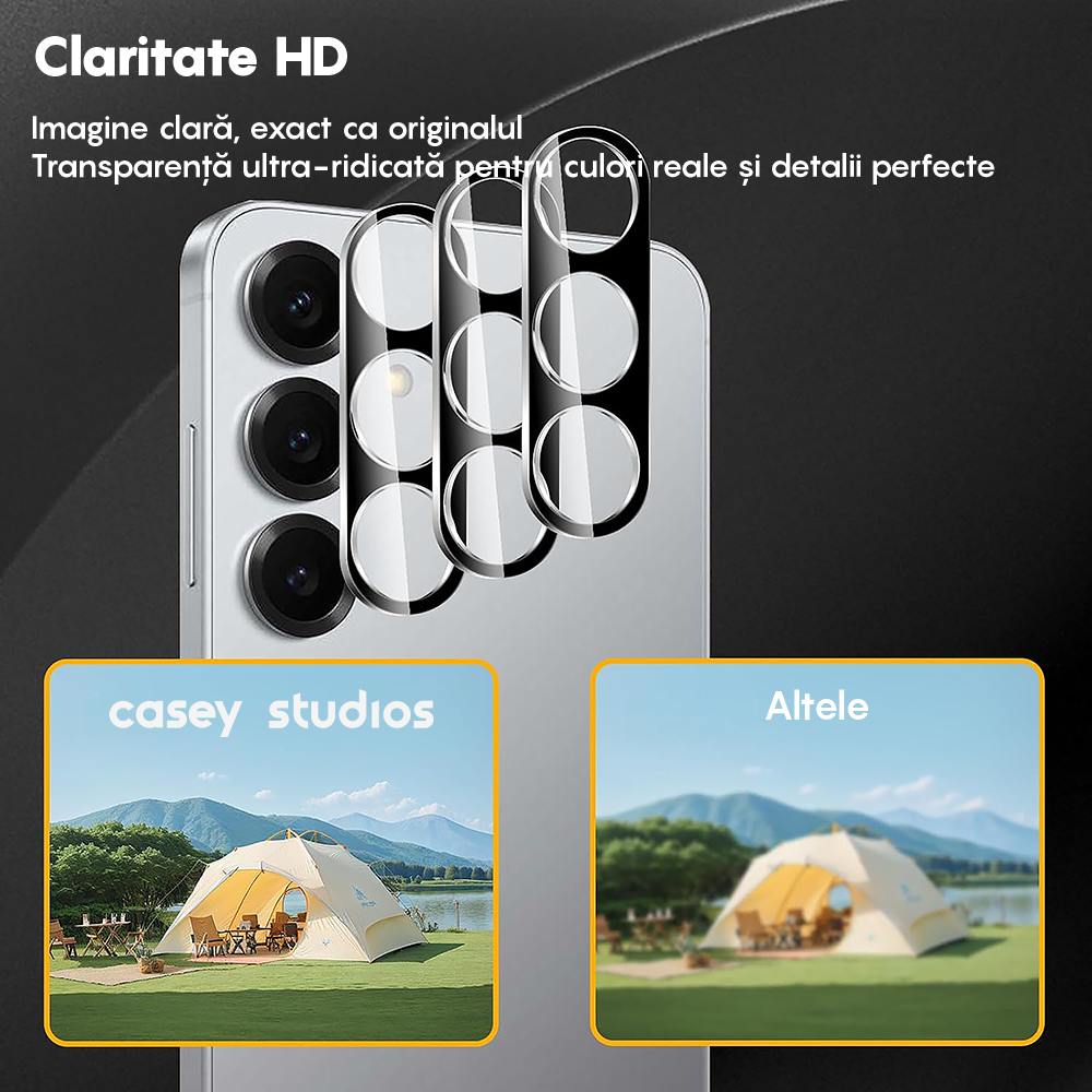 Set 2x Folie Camera MaxDefense+ - Samsung Galaxy S25 Plus - Clear