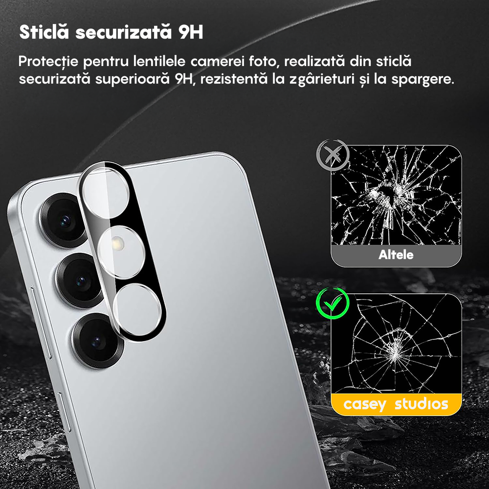 Set 2x Folie Camera MaxDefense+ - Samsung Galaxy S25 Plus - Clear