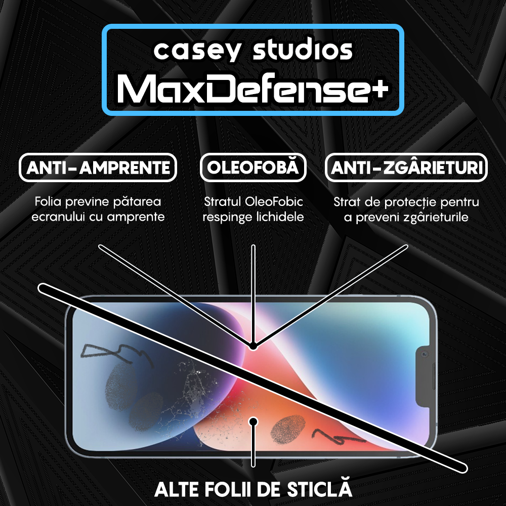Folie Sticla MaxDefense+ - iPhone 14 - Privacy