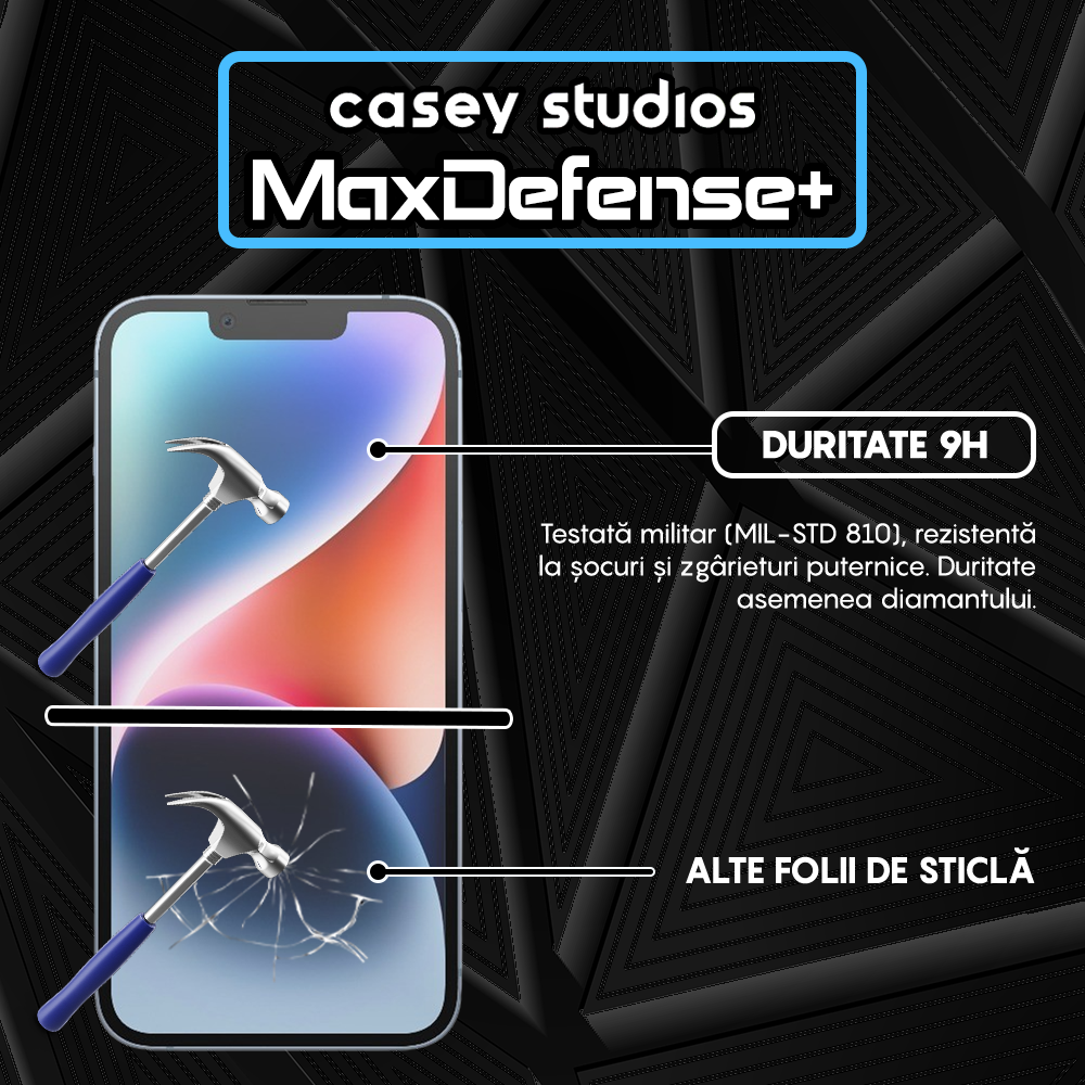 Folie Sticla MaxDefense+ - iPhone 14 - Privacy