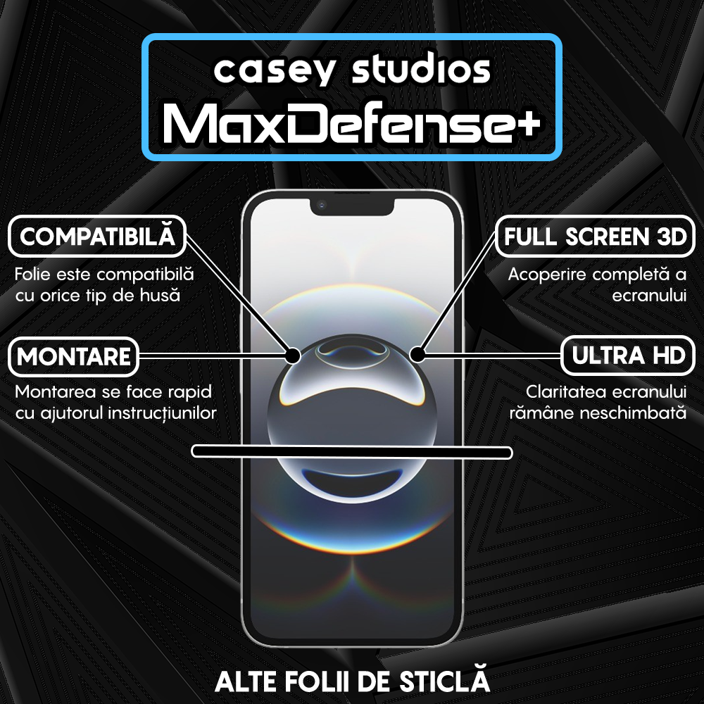 Folie Sticla MaxDefense+ - iPhone 16e - Privacy