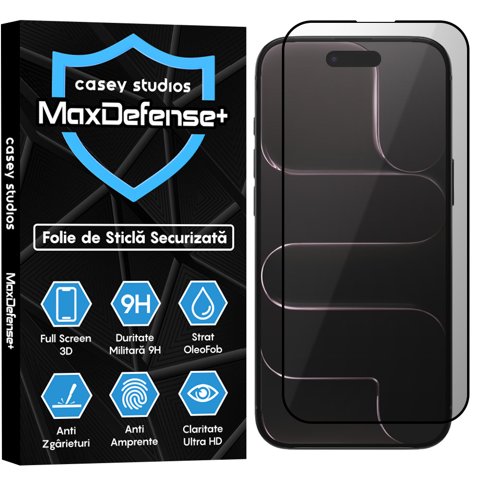 Folie Sticla MaxDefense+ - iPhone 17 Air - Privacy