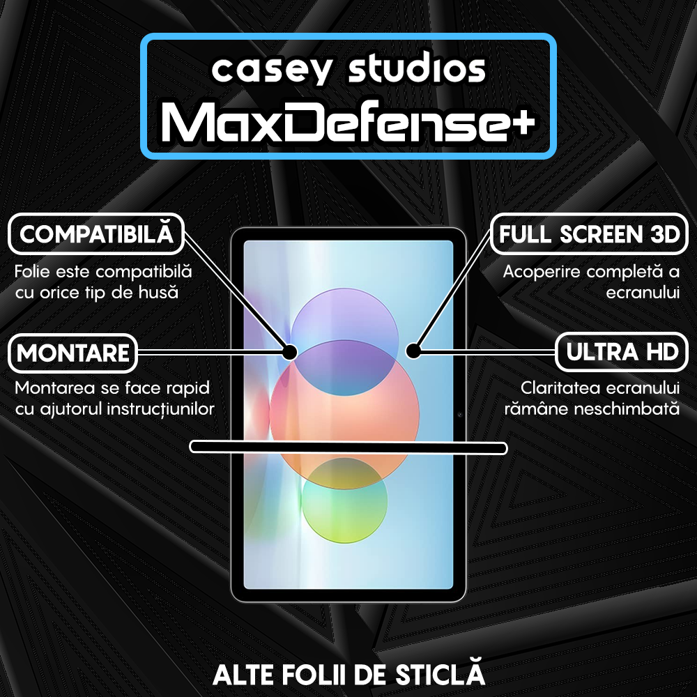Folie Sticla MaxDefense+ - Huawei MatePad 10.4/10.4 2022 - Clear