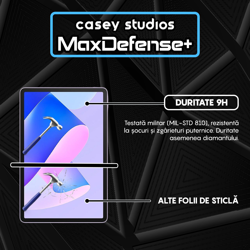 Folie Sticla MaxDefense+ - Huawei MatePad 11 2023 - Clear