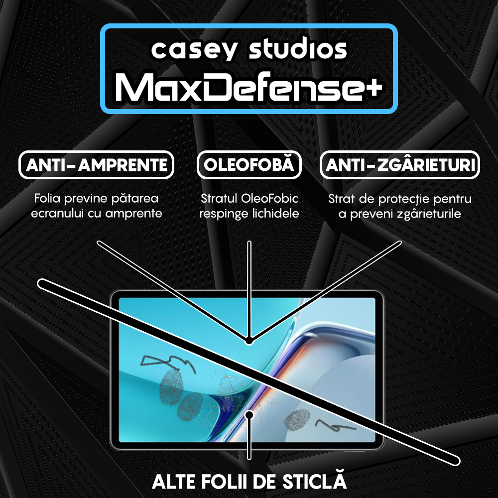Folie Sticla MaxDefense+ - Huawei MatePad Pro 12.6 2021 - Clear