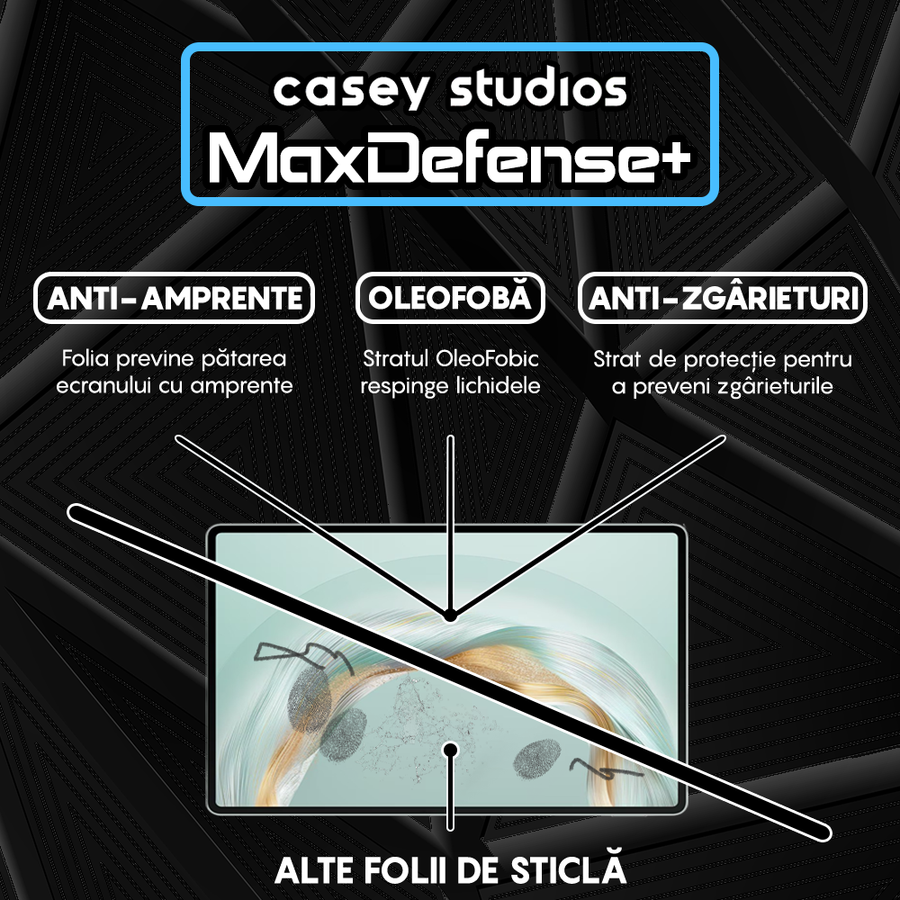 Folie Sticla MaxDefense+ - Huawei Matepad Pro 12.2 - Clear