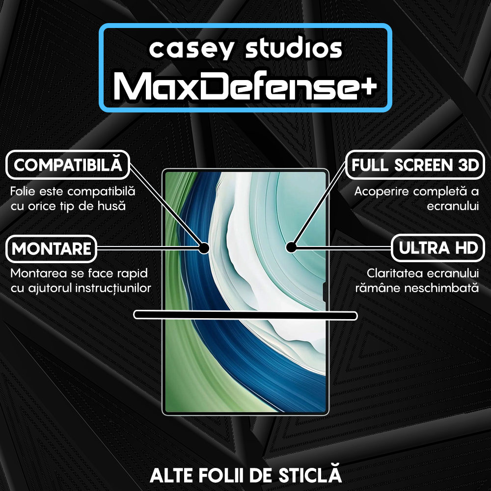 Folie Sticla MaxDefense+ - Huawei MatePad Pro 13.2 - Clear