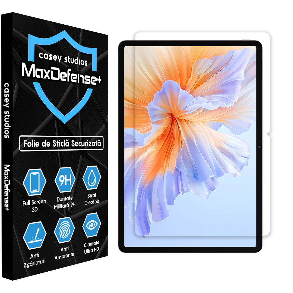 Folie Sticla MaxDefense+ - Honor Pad V9 - Clear