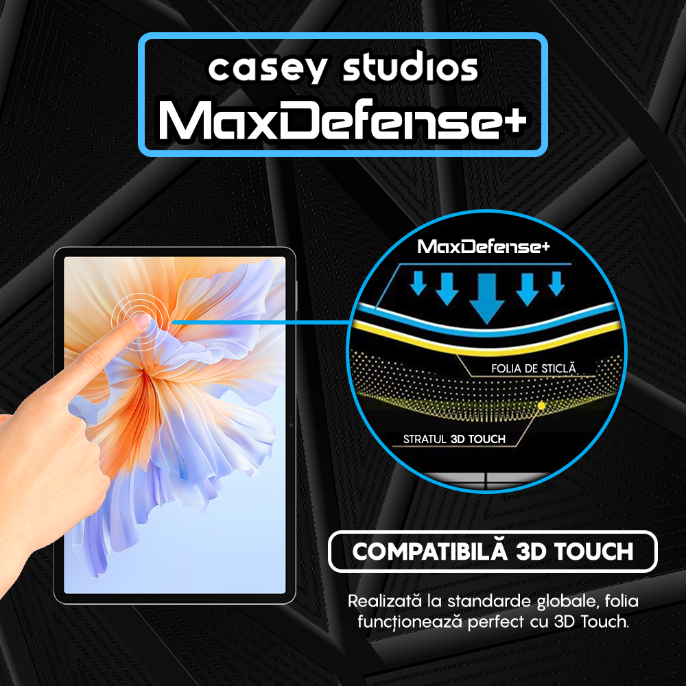 Folie Sticla MaxDefense+ - Honor Pad V9 - Clear