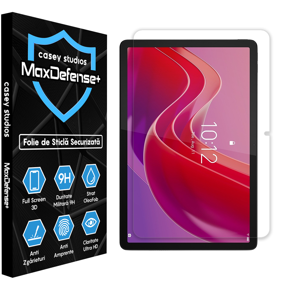 Folie Sticla MaxDefense+ - Lenovo Tab M11 - Clear