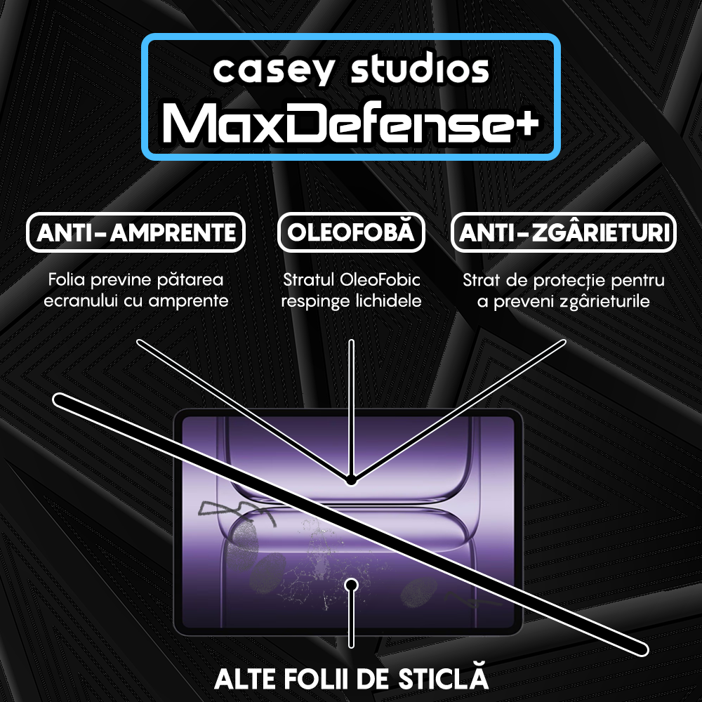 Folie Sticla MaxDefense+ - OnePlus Pad 3 - Clear
