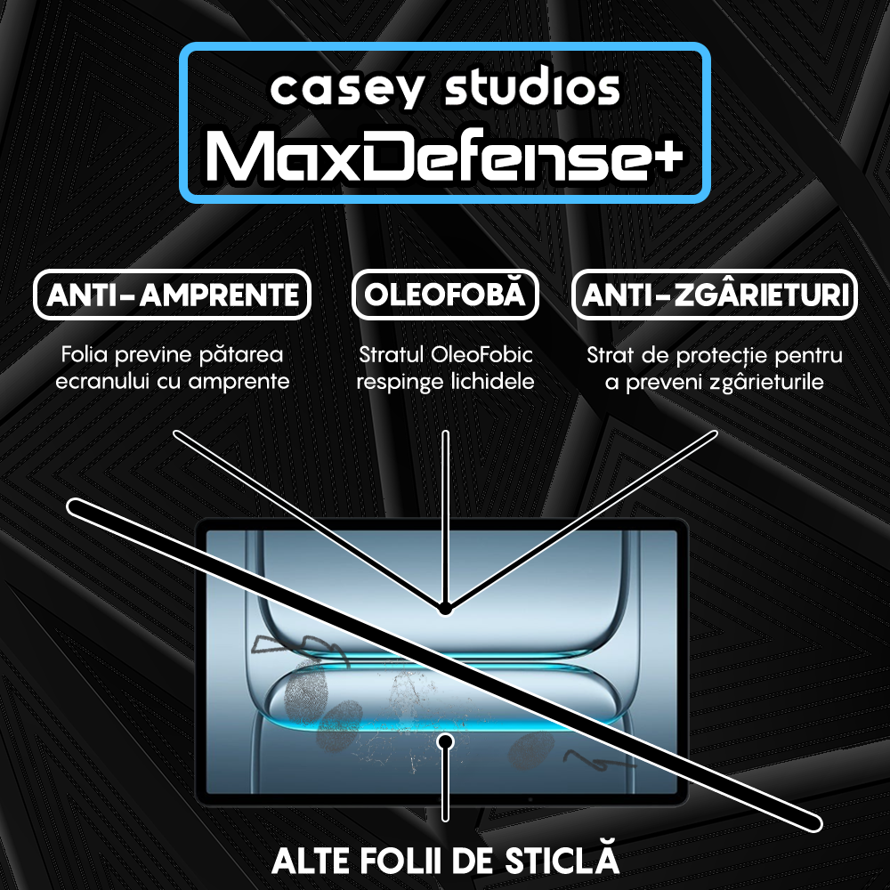 Folie Sticla MaxDefense+ - OnePlus Pad Lite - Clear