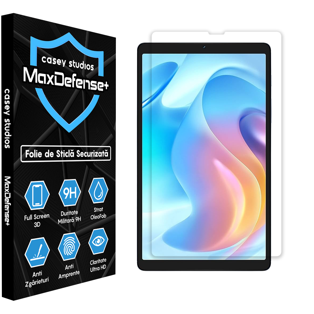 Folie Sticla MaxDefense+ - Realme Pad Mini - Clear