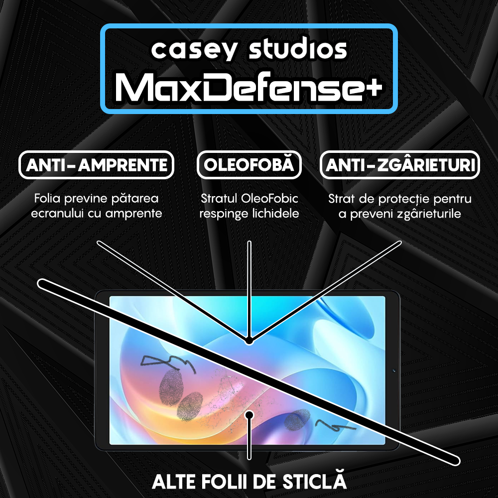 Folie Sticla MaxDefense+ - Realme Pad Mini - Clear