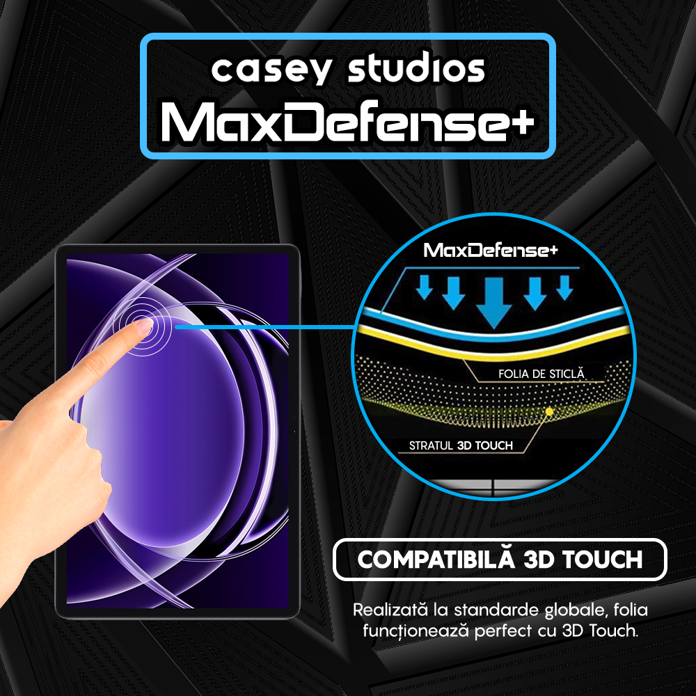 Folie Sticla MaxDefense+ - Realme Pad 2 Lite - Clear