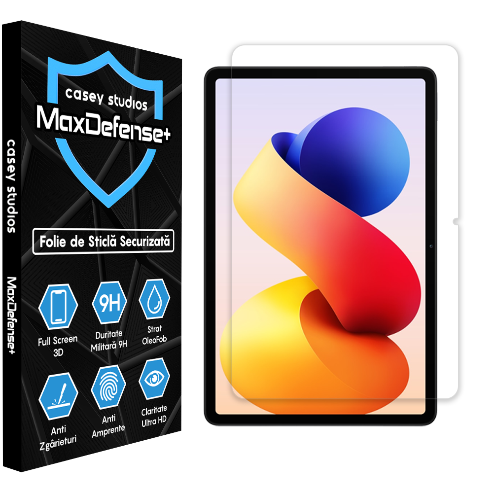 Folie Sticla MaxDefense+ - Xiaomi Redmi Pad 2 Pro - Clear