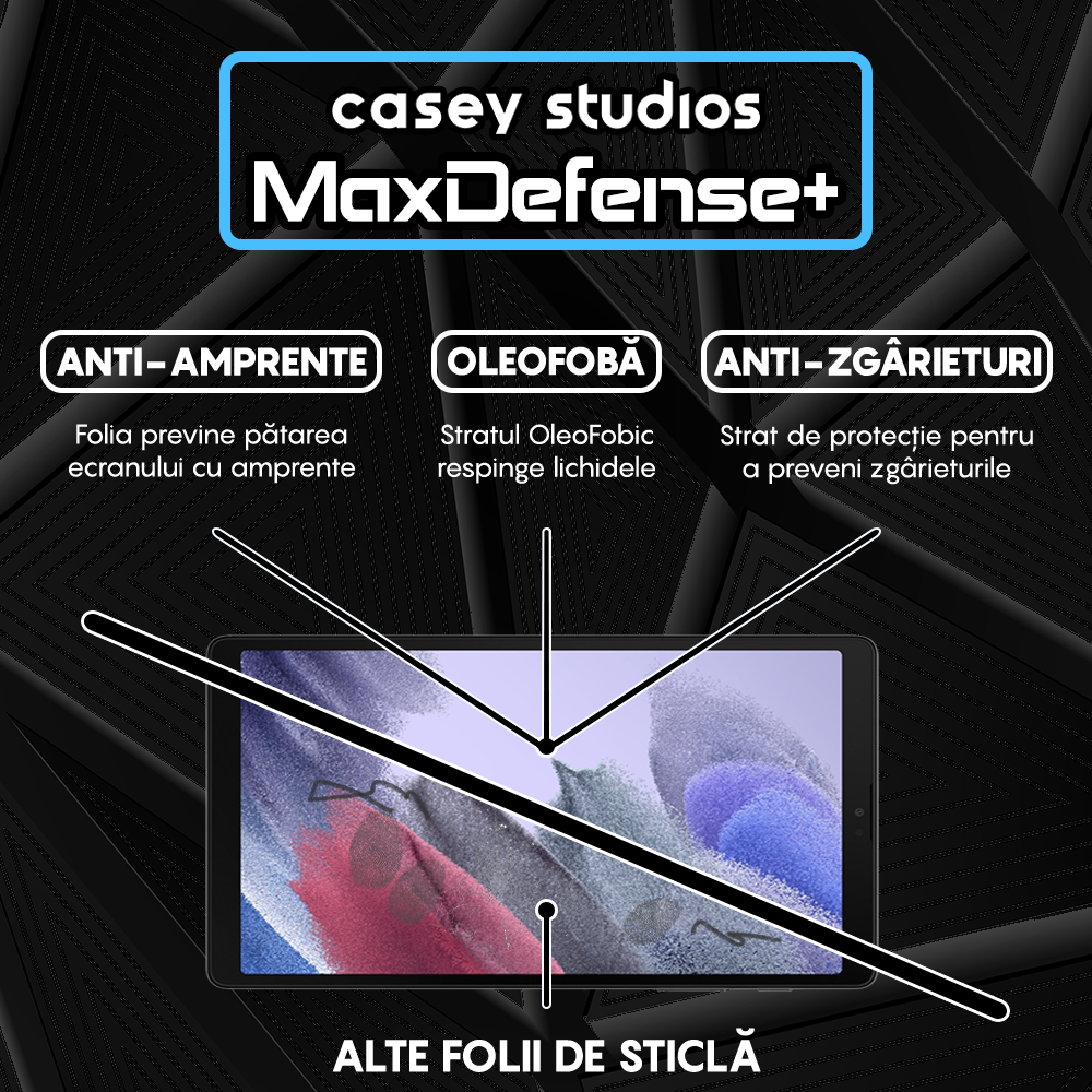 Folie Sticla MaxDefense+ - Samsung Galaxy Tab A7 Lite 8.7" (SM-T220/T225) - Clear