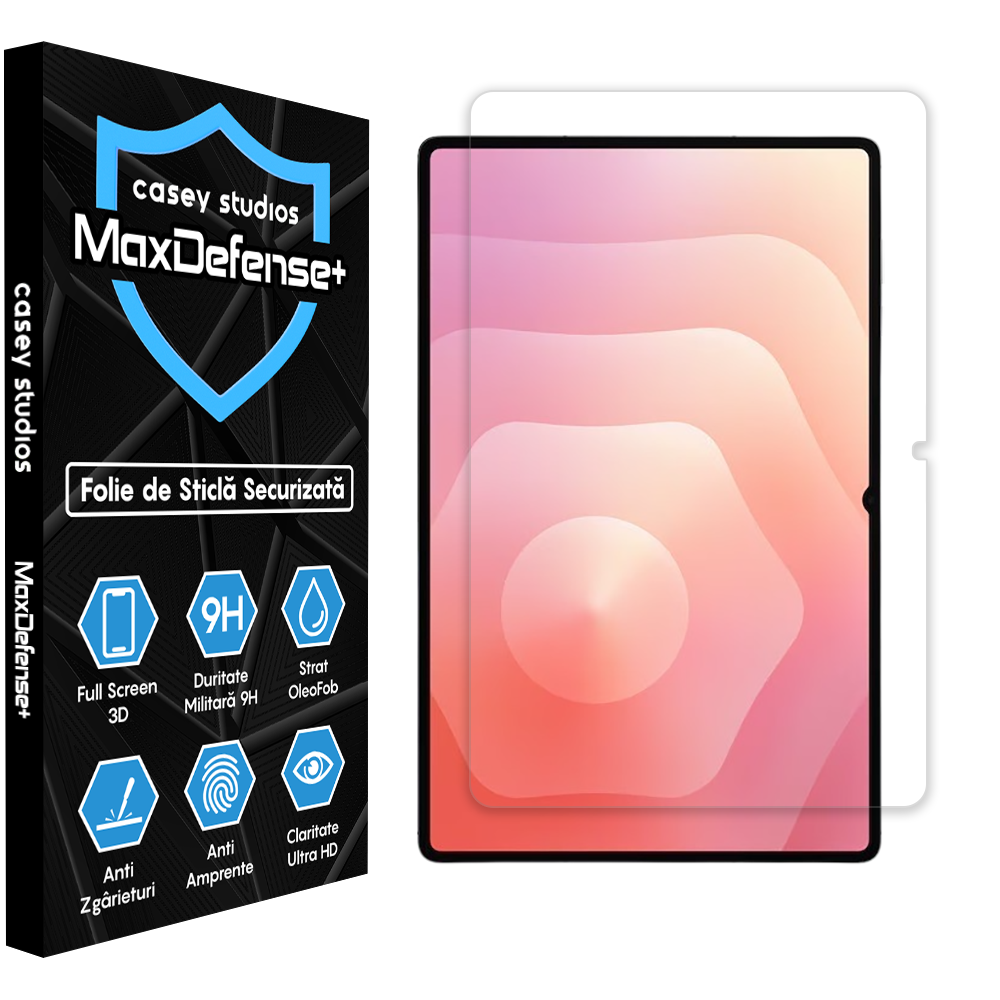 Folie Sticla MaxDefense+ - Samsung Galaxy Tab S11 - Clear