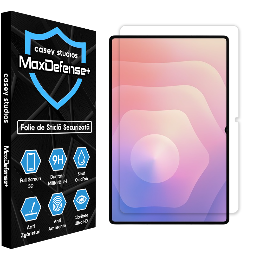 Folie Sticla MaxDefense+ - Samsung Galaxy Tab S11 Ultra - Clear
