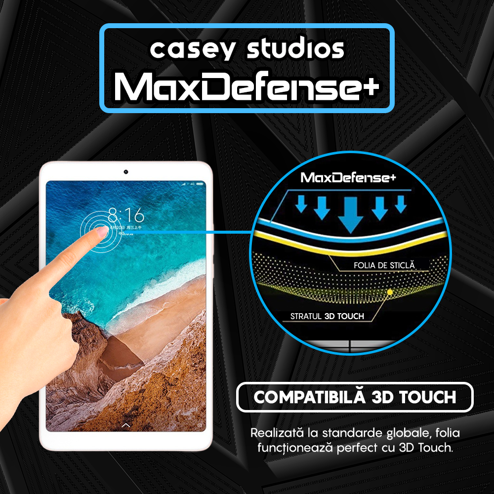 Folie Sticla MaxDefense+ - Xiaomi Mi Pad 4 Plus 10.1" - Clear