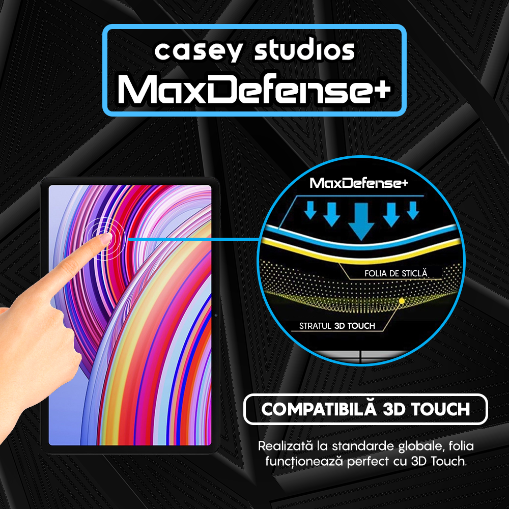 Folie Sticla MaxDefense+ - Xiaomi Redmi Pad Pro 5G/Redmi Pad Pro - Clear