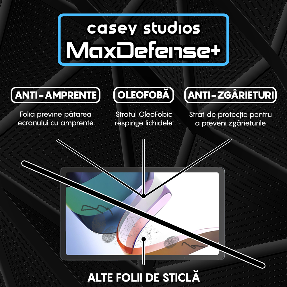 Folie Sticla MaxDefense+ - Xiaomi Redmi Pad - Clear