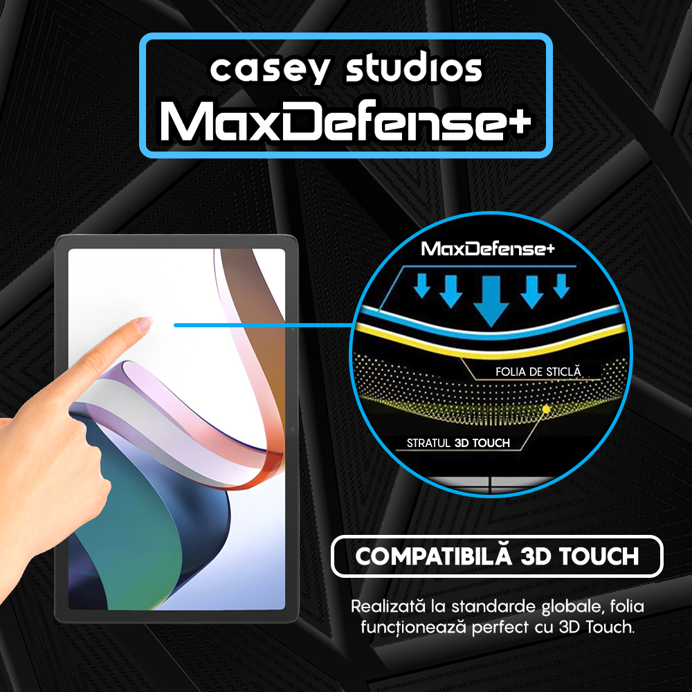 Folie Sticla MaxDefense+ - Xiaomi Redmi Pad - Clear