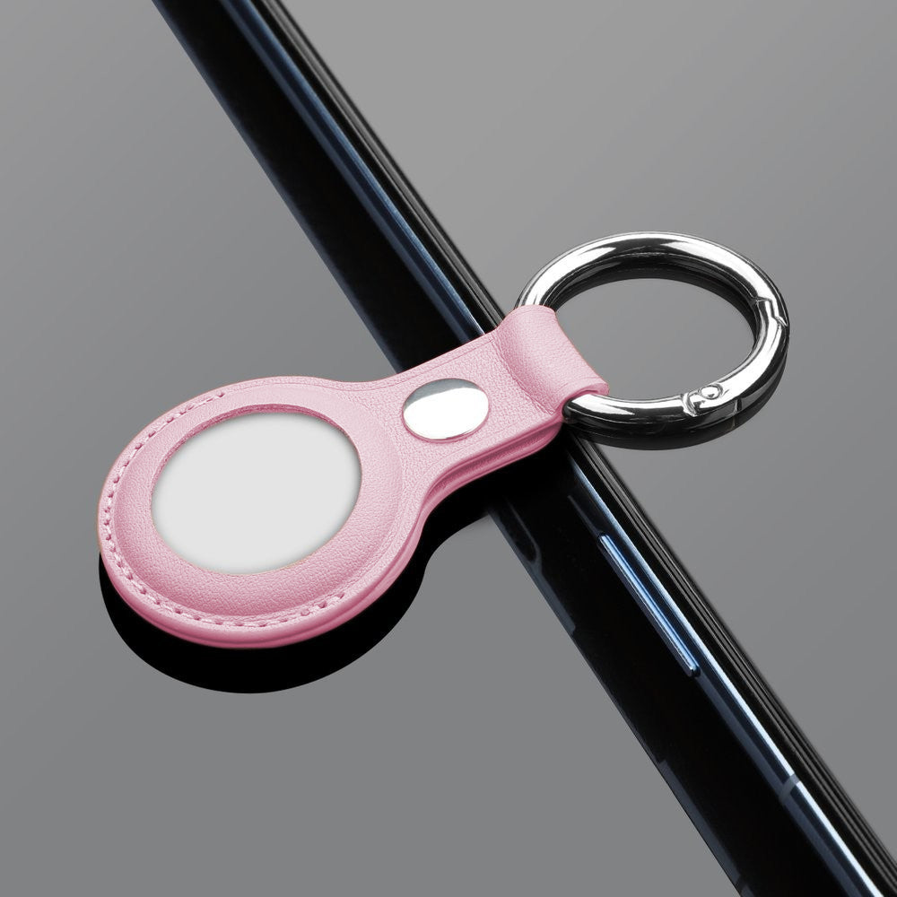 Husa Leather - AirTag - Roz