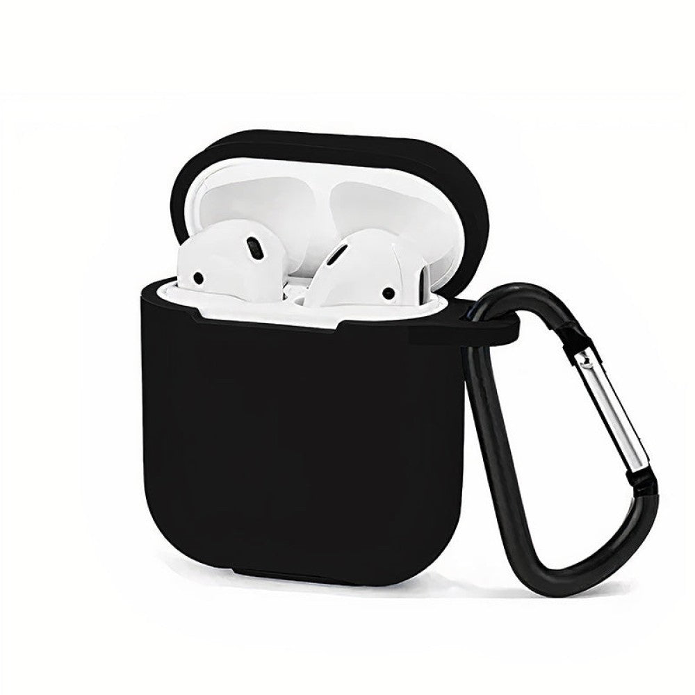 Husa Soft Silicone - AirPods 1/2 - Negru