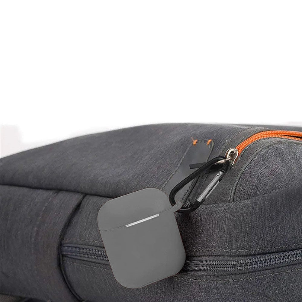 Husa Soft Silicone - AirPods 1/2 - Dark Gray