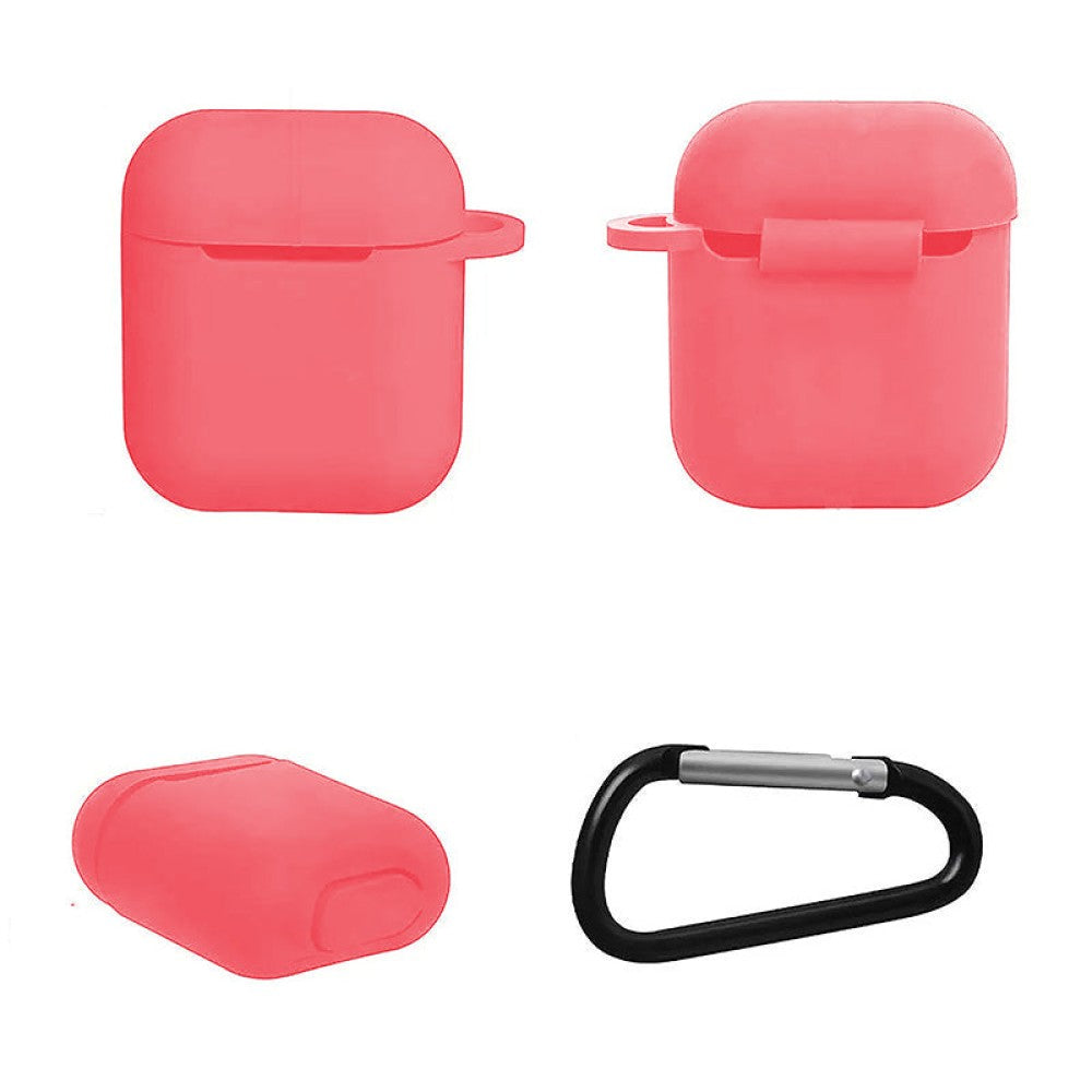 Husa Soft Silicone - AirPods 1/2 - Roz