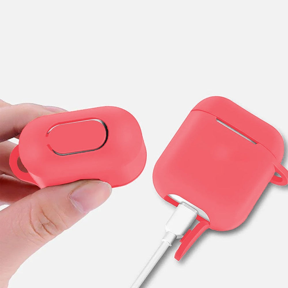 Husa Soft Silicone - AirPods 1/2 - Roz