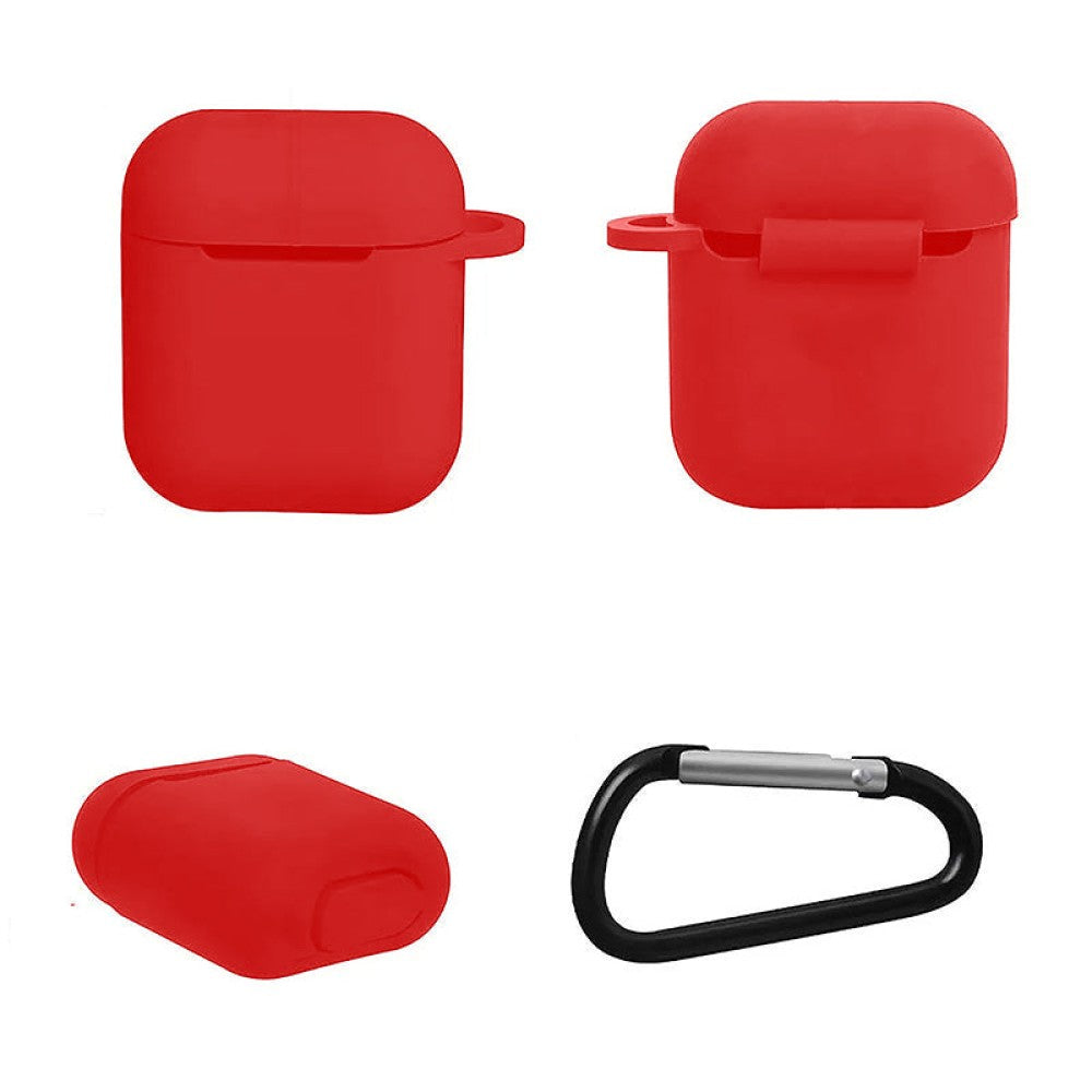 Husa Soft Silicone - AirPods 1/2 - Red