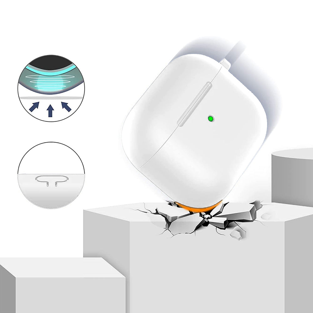 Husa Soft Silicone - AirPods 3 - Alb