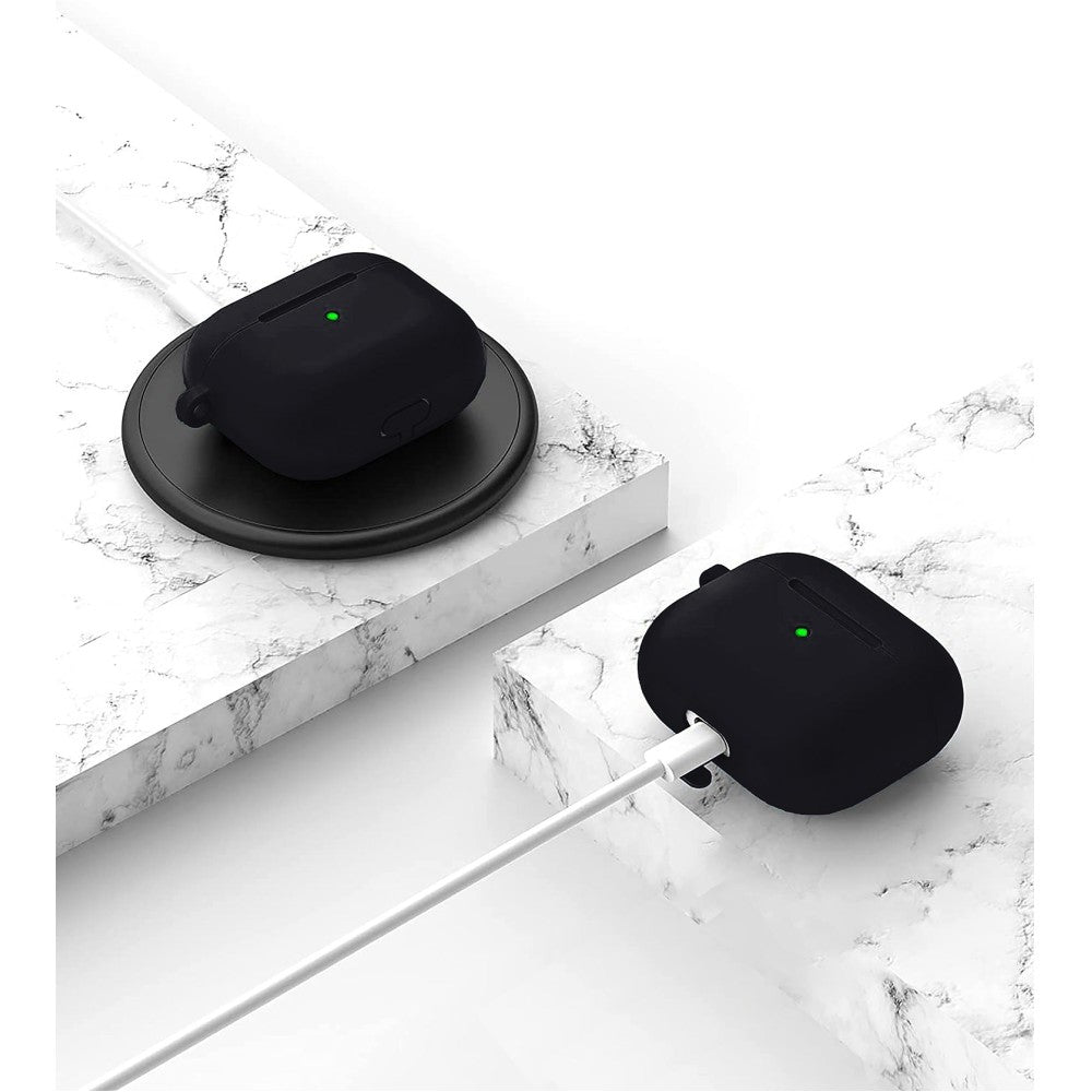 Husa Soft Silicone - AirPods 3 - Negru