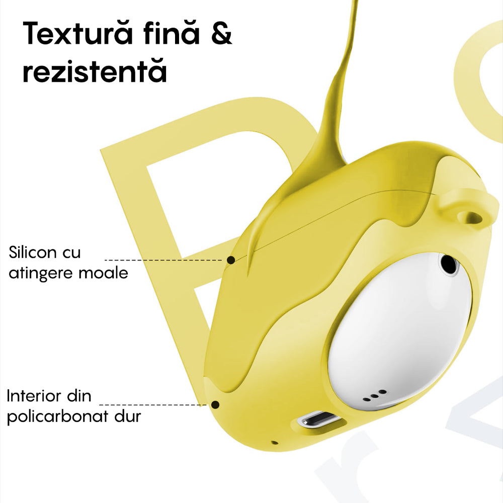 Husa Soft Silicone - AirPods 4 - Galben