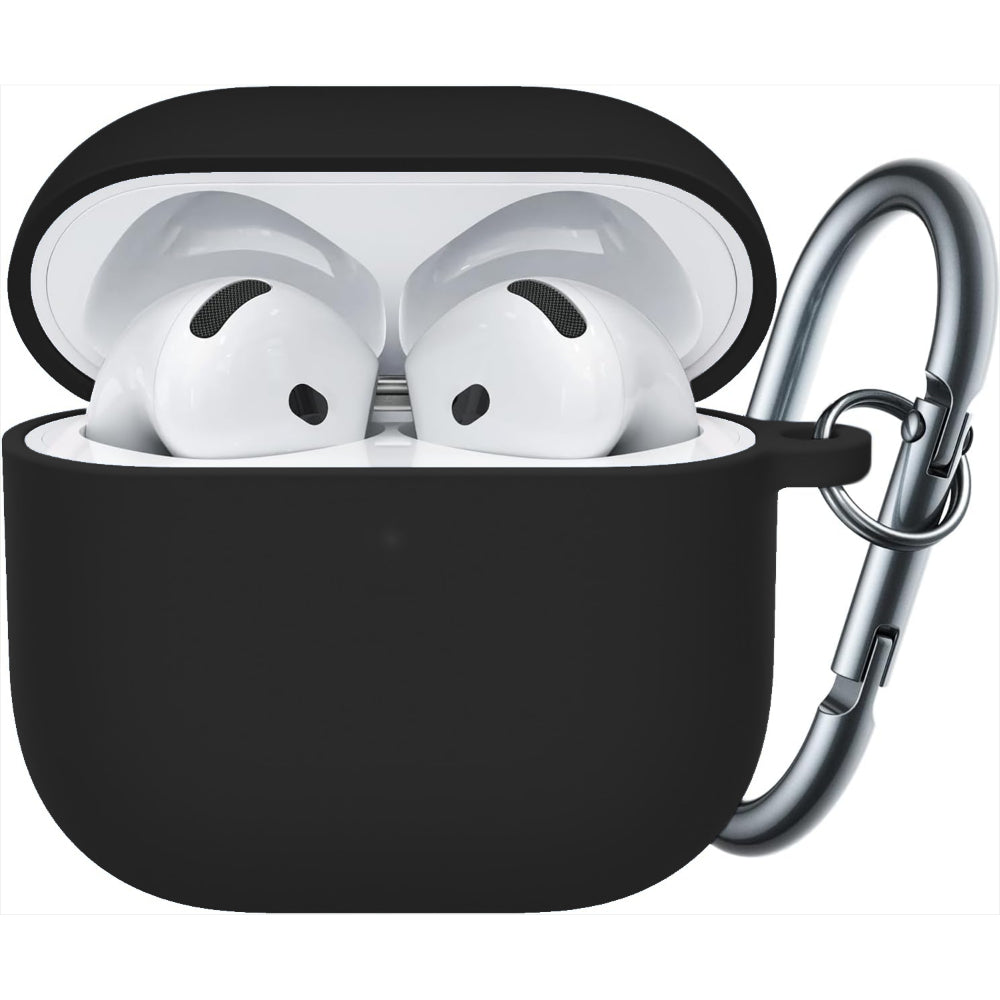 Husa Soft Silicone - AirPods 4 - Negru